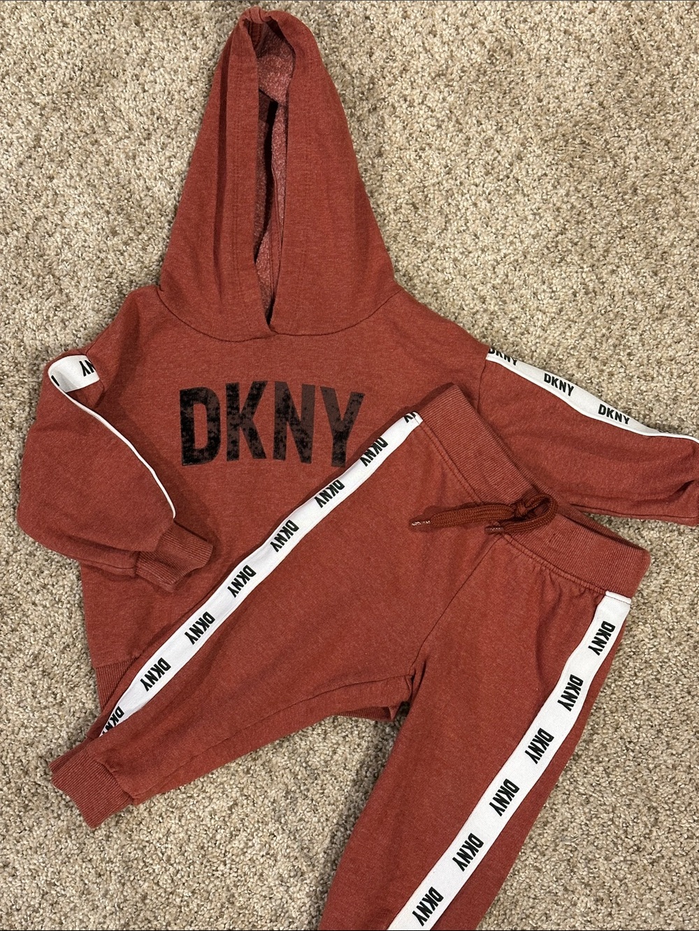 DKNY Rust Hoodie & Matching Joggers Set